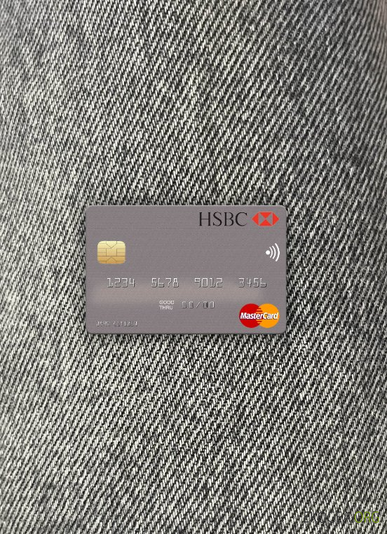 Egypte Banque HSBC mastercard photolook recto